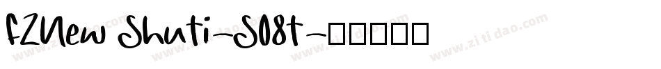 FZNew ShuTi-S08T字体转换